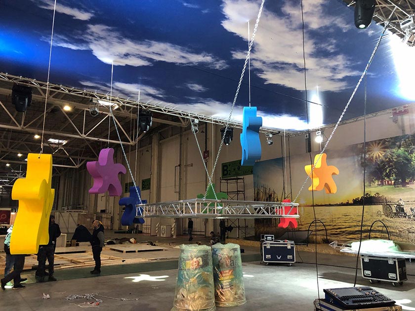 Decoratiuni din polistiren pentru targuri expozitionale